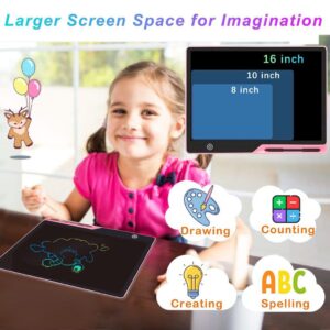 16Inch LCD Writing Tablet Doodle Board Drawing Tablet for Kids, Reusable Electronic Drawing Pads.